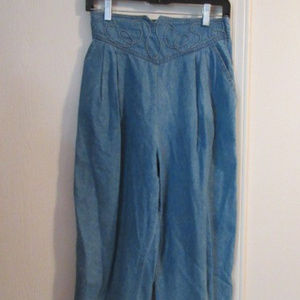 PG COLLECTIONS BLUE COTTON/POLYESTER PANTS Sz 10